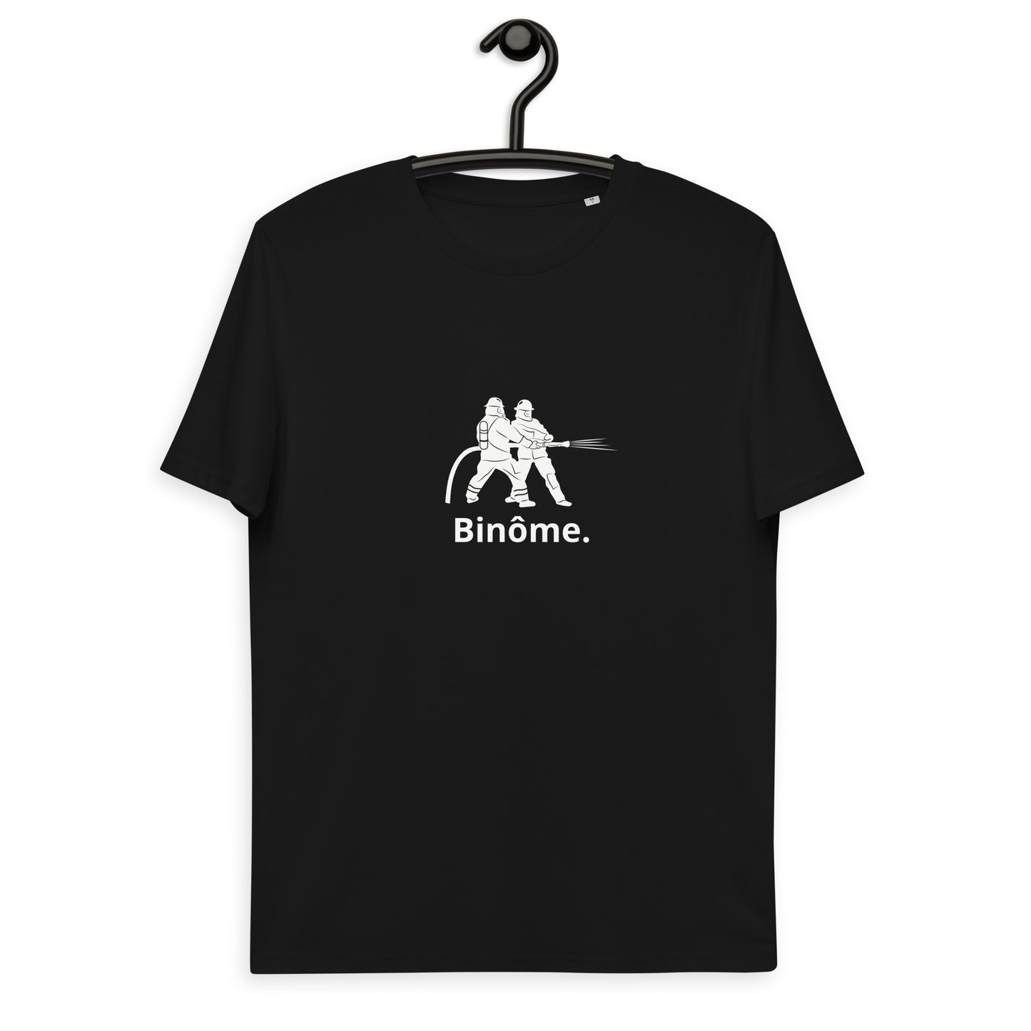 Tee shirt Binôme Pompier Noir