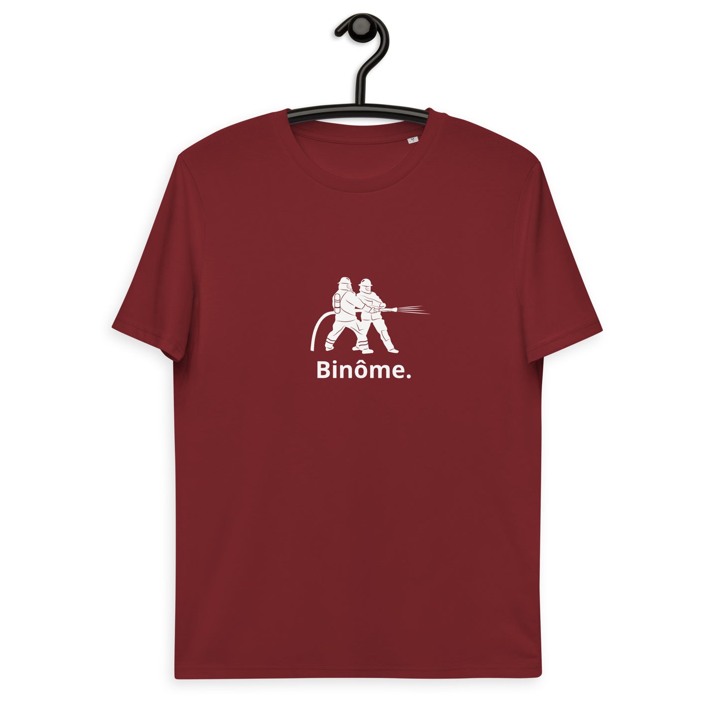 Tee shirt Binôme Pompier Bordeaux