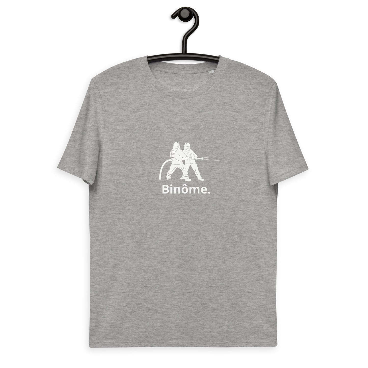 Tee shirt Binôme Pompier Gris clair