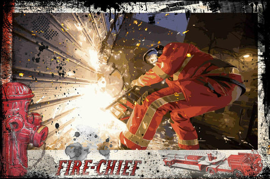 Fire chief | Tableau FireSpirit by Doll'Art
